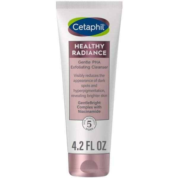 Cetaphil Face Wash, Healthy Radiance Gentle Exfoliating Cleanser, Visibly Reduces Look of Dark Spots and Hyperpigmentation, Designed for Sensitive Skin, Hypoallergenic, Fragrance Free, 4.2oz - Image 2