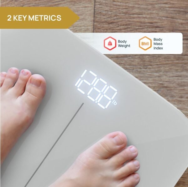 INEVIFIT Smart Premium Bathroom Scale, Highly Accurate Bluetooth Digital Bathroom Body Weight Scale, Precisely Measures Weight & BMI for Unlimited Users - Image 3