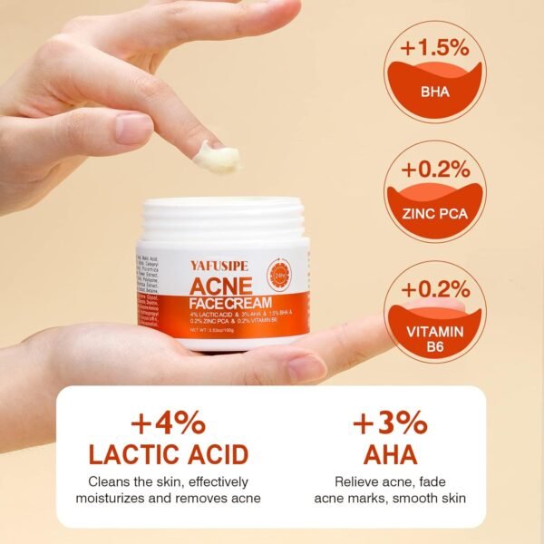 Acne Treatment for Face for Hormonal Cystic Stubborn Acne Cream for Sensitive Skin Teens Adults Women Men Spot Pimple Butt Control Rapid Clearing Breakout Overnight - Image 7