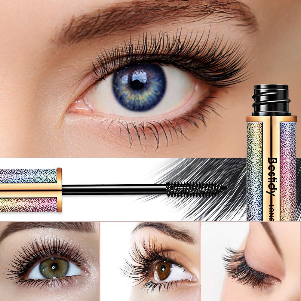 Bestidy 4D Silk Fiber Lash Mascara,Natural Waterproof Smudge-proof Mascara,Thickening Lengthening Mascara No Clumping, No Smudging Lasting All Day - Image 3