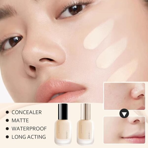 Uodo Moisturizing Light & Matte Long-Lasting Foundation - Liquid, Cushion & Powder Finishes - Natural shade - Image 6