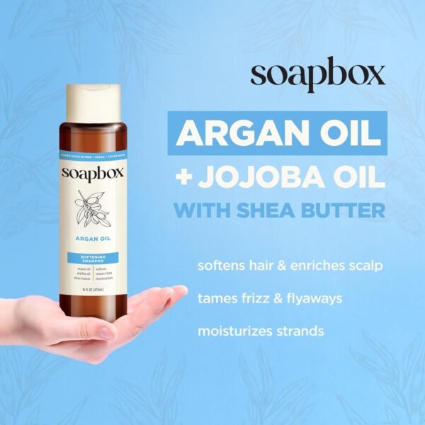 Soapbox Argan Oil with Shea Butter Conditioner, Volumizing, Vegan, Color Safe, Sulfate & Silicone Free Hair Conditioner, 16oz, Pack of 3 - Image 5