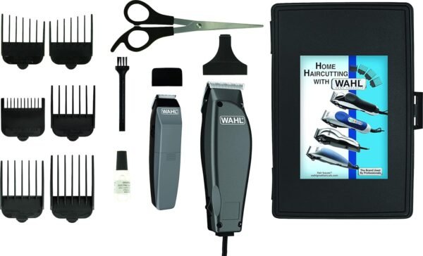 Wahl Clipper Corp Pro 14 Piece Styling Kit with Hair Clipper and Beard Trimmer for Total Body Grooming - Model 79450, Chrome - Image 2