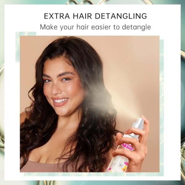 TYMO Heat Protectant Spray for Hair with Argan Oil for Styling Tools, Heat Protection Spray to Smooth & Hydrate, Natural Clean Formulation, Multi-benefit Treatment, Lightweight for All Hair Types - Image 8