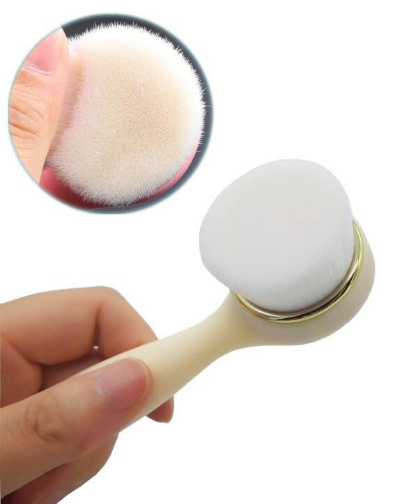 Manual Facial Cleansing Brush Ultra-Soft Makeup Removal Massaging Brush Pore Cleansing Brush with deep Pore Exfoliation Manual Face Skin Cleanser Brush - Image 5