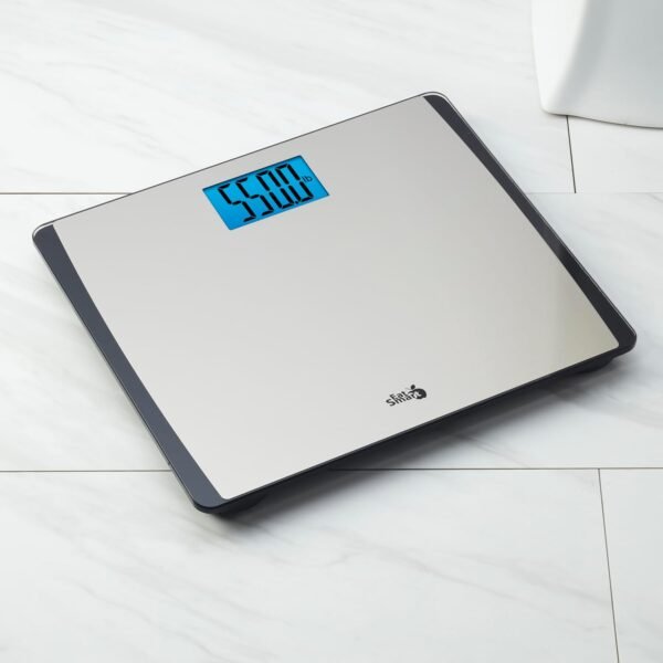 Eat Smart Precision 550 Pound Extra-High Capacity Digital Bathroom Scale for Body Weight with Extra-Wide Platform, Stainless Steel - Image 5
