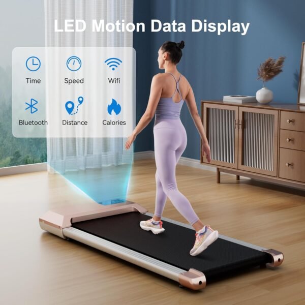Walking Pad,Mini Walking Pad Treadmill, Under Desk Treadmill,Treadmills for Home & Office,Small Portable Walking Treadmill with Remote & Smart APP, 265 Lbs Capacity - Image 6