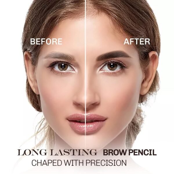 12 Pcs Dark Brown Eyebrow Pencil Eyeliner Makeup，Soft Textured，Easy to Color，Waterproof，Long Lasting Eyebrow Tint Pen for Fills in Sparse Areas and Gaps Create a Natural Eye Brow - Image 4