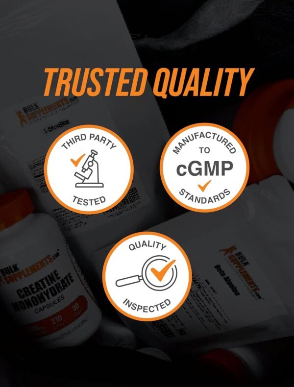 BulkSupplements.com Creatine Monohydrate Capsules - Micronized Creatine Monohydrate, Creatine Pills - 7 Creatine Capsules per Serving, 5000mg, Gluten Free, 210 Capsules (Pack of 1) - Image 6