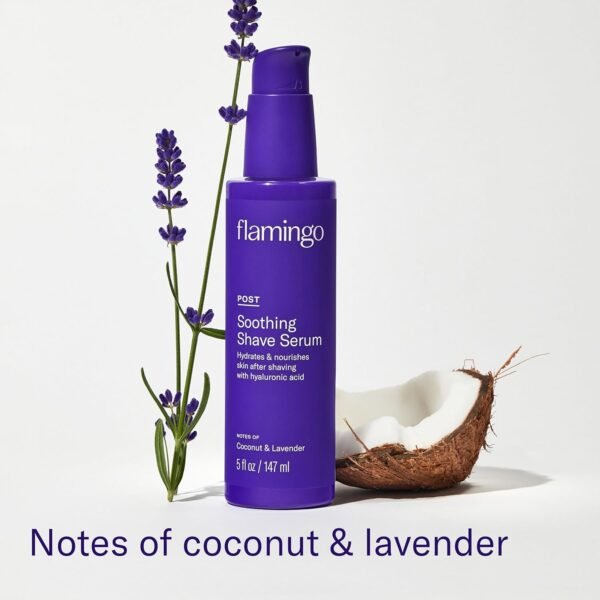 Flamingo Shaving Prep and Post Care Set for Women - Smoothing Shave Prep Scrub and Soothing Post Shave Serum - Glow Shave Collection - Image 9