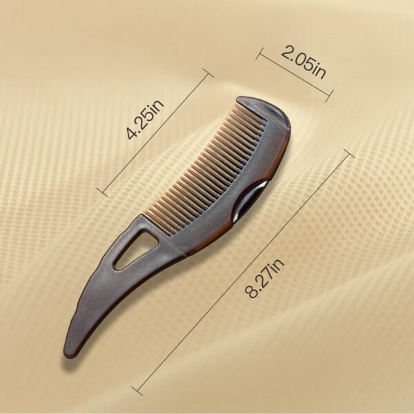 Dandruff Comb Self-cleaning, Scalp Care Massage Energy Comb, Plastic Wide Hollow Tooth Button Comb for Scalp Exfoliation with Gua Sha Handle for Healthier Scalp and Hair Growth for Women Men Kids - Image 3