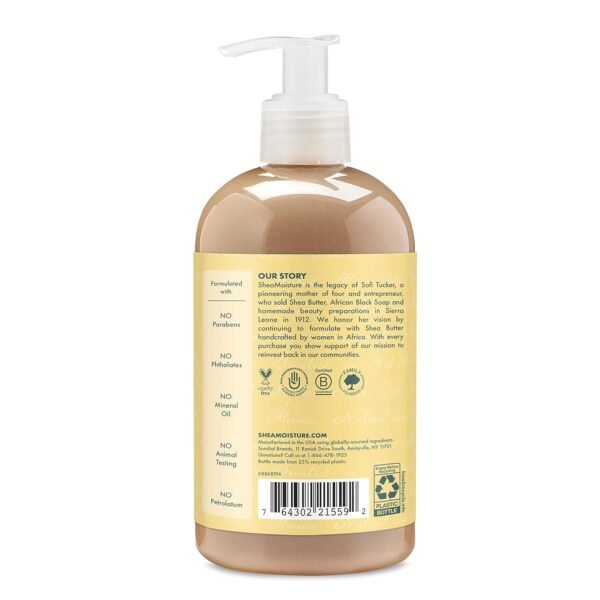 SheaMoisture Conditioner 100% Pure Jamaican Black Castor Oil to Intensely Smooth and Nourish Hair with Shea Butter, Peppermint and Apple Cider Vinegar 13 oz - Image 3