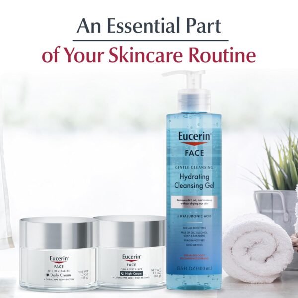 Eucerin Q10 Anti-Wrinkle Face Cream, Unscented Face Cream for Sensitive Skin, 1.7 Oz Jar - Image 13