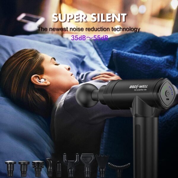 Massage Gun Deep Tissue - Back Muscle Massager w/High Torque Motor for Back Pain, Shoulder, Neck, Body, All Muscles Recover & Massage - Image 6