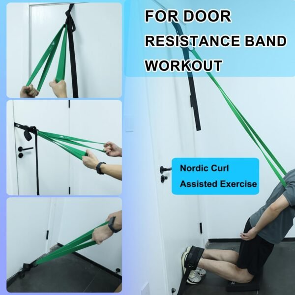 Pull Up Assistance Bands System,2-in-1 Door Anchor Adjustable Strap,Assisted Pull Up Resistance Bands,Home Powerlifting Workout - Image 6