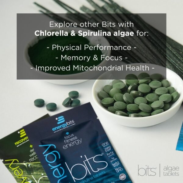 VITALITYbits - Organic Blended Spirulina & Chlorella Tablets - Algae Superfood - Energy, Self Care, Beauty - Replace Greens, Supplements, Protein, Snacks - Vegan, Keto, Gluten Free - 1000 Tablets Bag - Image 7
