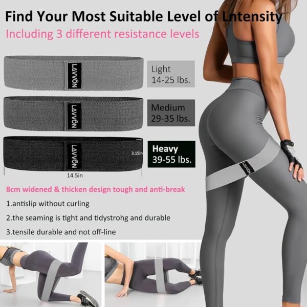 Barbell Pad Set for Hip Thrust 10Pcs- Squat Pad for Barbell Lunges & Bar Padding - Bench Press Standard Weight Bar Pad - with Ankle Straps, Wrist Straps for Weightlifting, 3 Lifting Strap - Image 7