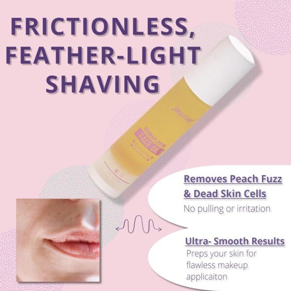 Dermaplaning Oil - Smooth Glide Skin Barrier Shave Oil for Women - Use with Dermaplaning Tool, Face Razor, Eyebrow Razor, Microblades for Face - Softens Area Pre Shave & After Shave - Image 4