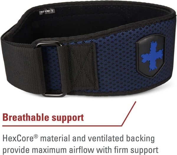 Harbinger Weightlifting Belt - Red, 4.5 Inch, Small - Image 4