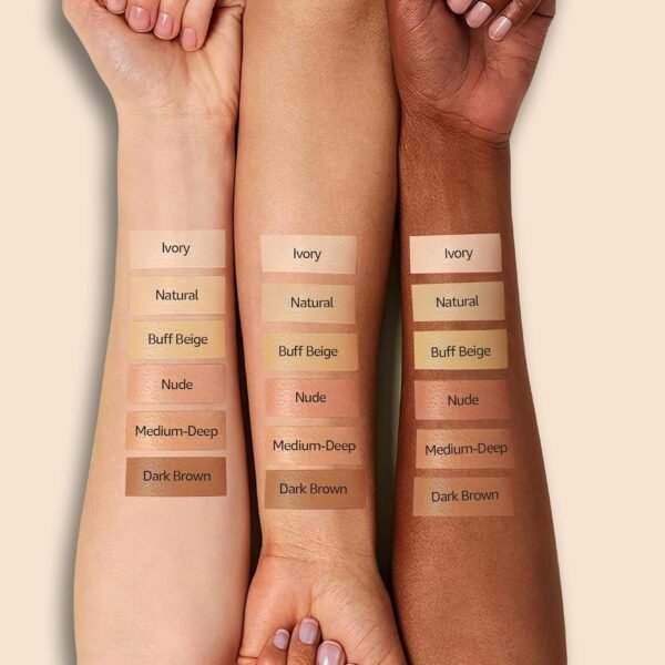 Air Cushion CC Cream - Mushroom Head CC Cream Foundation, Moisturizing BB Cream Foundation Makeup Long-Lasting Matte Concealer for Even Skin Tone (Buff Beige, 1 PCS) - Image 8