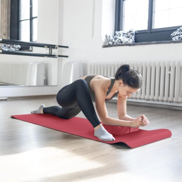 BalanceFrom 7-Piece Set - Include Yoga Mat with Carrying Strap, 2 Yoga Blocks, Yoga Mat Towel, Yoga Hand Towel, Yoga Strap and Yoga Knee Pad, Multiple Colors - Image 6