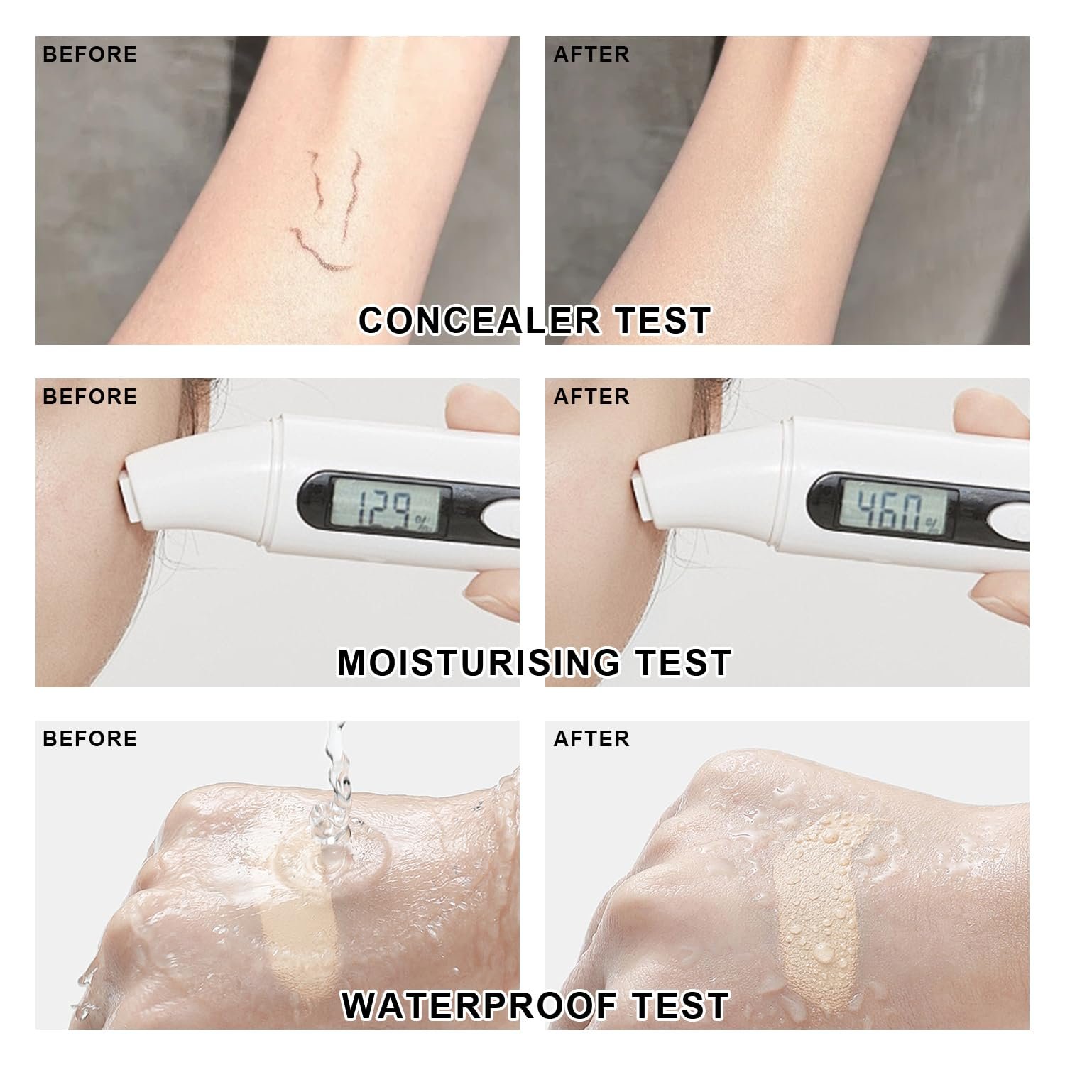 Mushroom Head Air Cushion CC Cream Foundation BB Cream Foundation Makeup Moisturizing CC Cream Liquid Foundation,Concealer Lasting Makeup Foundation Even Skin Tone Makeup Base Primer (#04 Nude) - Image 5