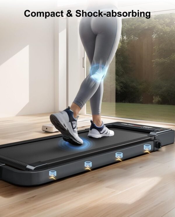 Walking Pad with Handle Bar, Walking Pad Treadmill 300 lb Capacity Under Desk Treadmill, Walking Treadmills for Home Small, Mini Foldable Treadmill with Remote Control - Image 4