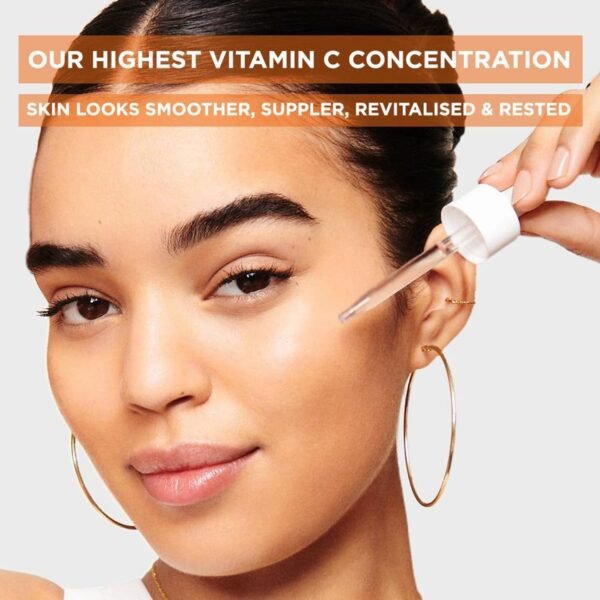 Garnier Targeted Anti Dark Spot Night Serum for Face, with 10% Pure Vitamin C & Hyaluronic Acid, Anti Pigmentation & Dullness, For All Skin Types, Approved by Cruelty Free International, Vegan, 30 ml - Image 7
