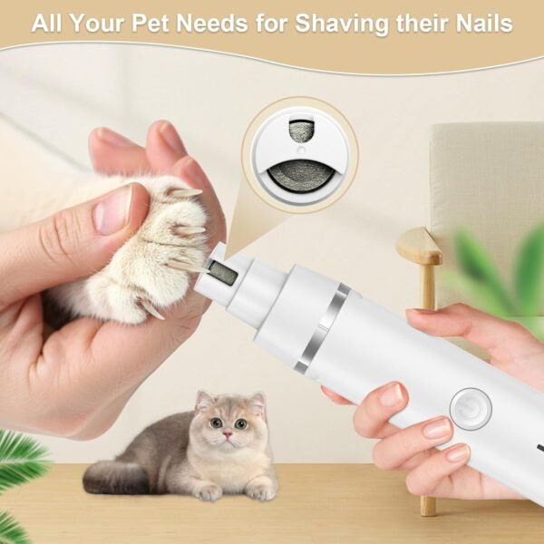 Dog Clippers Grooming Kit, 4 in 1 Cordless Dog Hair Trimmer Pet Grooming Kit Low Noise, Waterproof and Washable, Rechargeable Pet Trimmer Set for Small Dogs & Cats, Paws, Ears, Face, Rump - Image 7