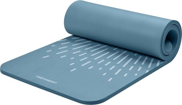 Retrospec Solana Yoga Mat 1" Thick With Nylon Carry Strap for Men & Women - Non Slip Exercise Mat for Home Yoga, Pilates, Stretching, Floor & Fitness Workouts - Image 2