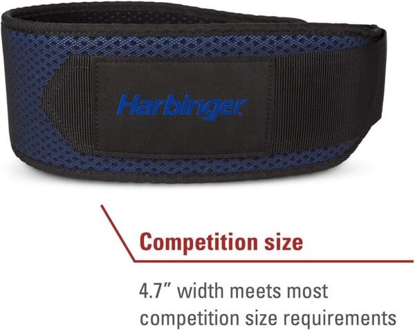 Harbinger Weightlifting Belt - Red, 4.5 Inch, Small - Image 6
