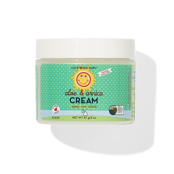 California Baby Aloe & Arnica Cream | Soothing Sunburn Relief Cream | Moisturizes Dry, Irritated Skin | 100% Plant-Based After Sun Lotion | Organic Calendula + Aloe Vera Cream | 57 g / 2 oz. - Image 2