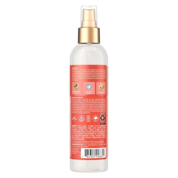 SheaMoisture Curl Stretch Refresher Spray Kalahari Melon Oil and Marula Oil Between Wash Style Stretcher Boosts Hydration, Fights Humidity and Frizz with Hyaluronic Serum 8 Fl Oz - Image 3