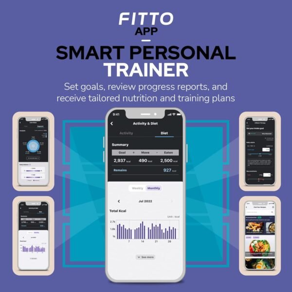 Bello 2 + FITTO - Includes 1 Body Fat Scanner with Smart App and 1 Muscle Scanner with Smart App - Measure and Track Your Fitness Progress - Bluetooth Tools Compatible with Apple Health & Google Fit - Image 9