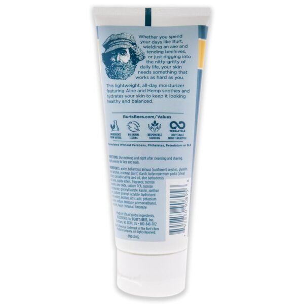 Burts Bees Soothing Moisturizer Plus After Shave Men 2.5 oz - Image 3