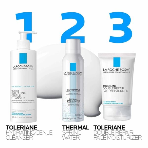 La Roche-Posay Toleriane Hydrating Gentle Face Cleanser, Hydrating Facial Cleanser With Niacinamide + Ceramides, Daily Face Wash For Dry Skin To Normal Skin, Sensitive Skin Tested, Fragrance Free - Image 10