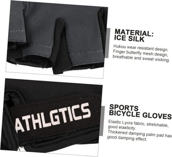SHOWERORO 1 Pair Half-finger Gloves Hiking Gloves Sports Gloves Workout Gloves Riding Gloves Half Finger Gloves Gym Gloves Climbing Gloves Cycling Bike Glovess Fitness Non-slip Ice Silk - Image 10