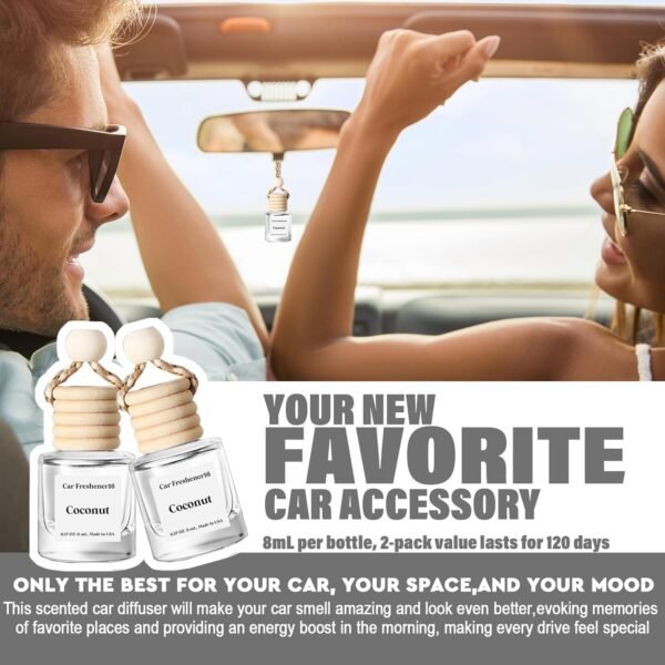 USA-Made Cute Car Air Freshener Diffuser - Long Lasting Essential Oil, Perfect for Women - Image 5