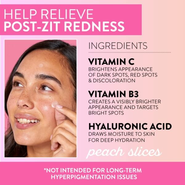 Peach Slices Dark Spot MicroDarts | For Dark Spots, Post-Blemish Redness | Self-Dissolving | Niacinamide, Vitamin C, Hyaluronic Acid, and Cica | Vegan | Cruelty Free | 9 Patches - Image 6