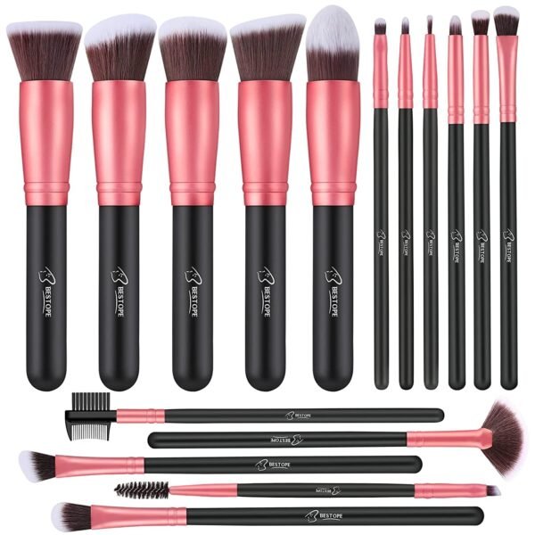 BESTOPE PRO Makeup Brushes 16 Pcs Makeup Brush Set, Blending Brush for Foundation, Premium Synthetic Powder Concealers Makeup Brushes for Eyes and Face, Eye Shadows Brushes, Eyeliner Make Up Brushes - Image 2