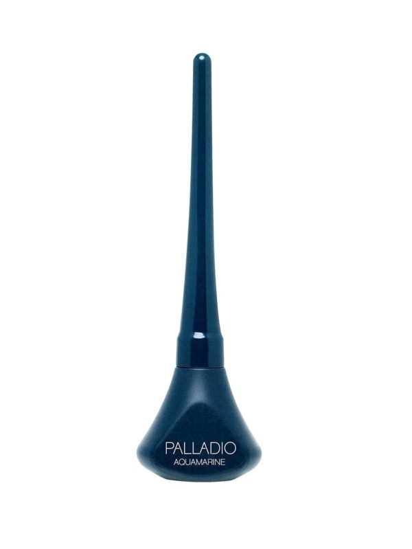 Palladio Liquid Eyeliner, Highly Pigmented and Waterproof Eyeliner, For Intense Eye Definition, Smear-proof Eyeliner Liquid, Includes Easy Grip Wand and Felt Tip Eyeliner Applicator, Aquamarine - Image 2