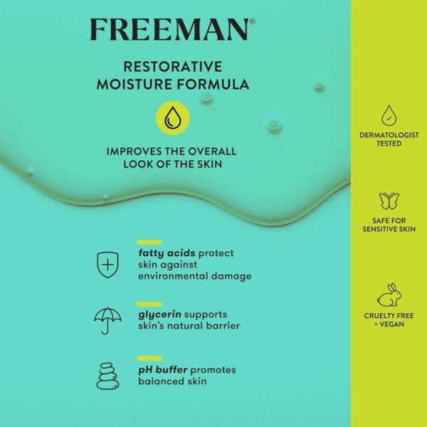 Freeman Exfoliator + Cleanser, Exfoliating Face Wash Infused With Oatmeal & Walnut Shell Powder, Dual-Purpose Cleanser & Face Scrub Removes Dry Skin, Revives Dry Skin, 3 fl.oz./ 89 mL Tube - Image 4