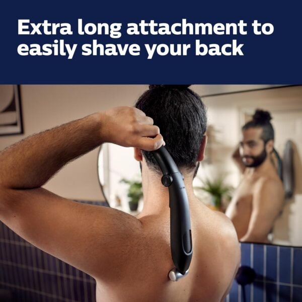 Philips Bodygroom Series 5000, Showerproof Groin and Body Trimmer, Close and Comfortable Shave, Complete Body Grooming Including Back, 60 Min. Runtime, Model BG5025/40 - Image 4