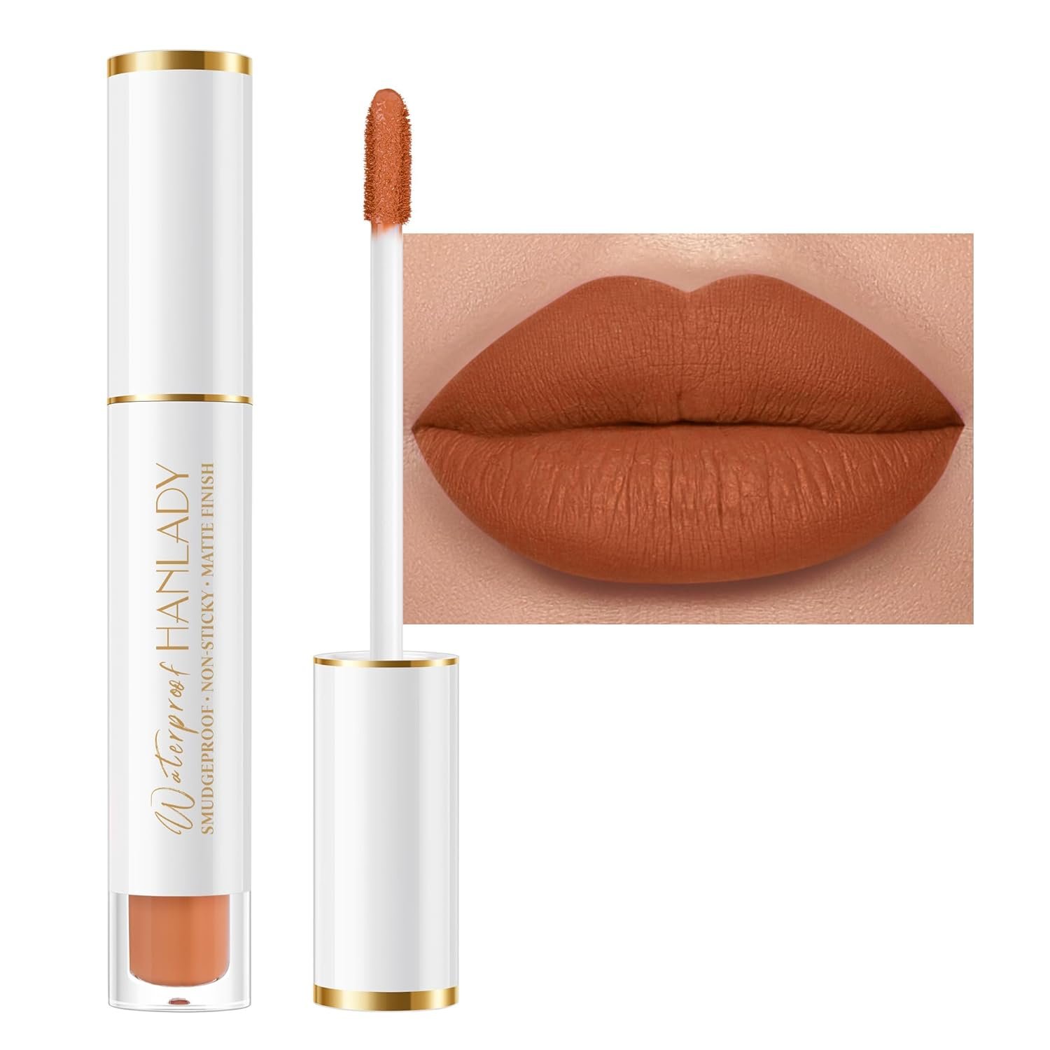 Caramel Lipstick Long Lasting Lipsticks for Women Pigmented Smudgeproof Transferproof Vegan Cruelty Free Lip Makeup, A60 Canyon - Image 2