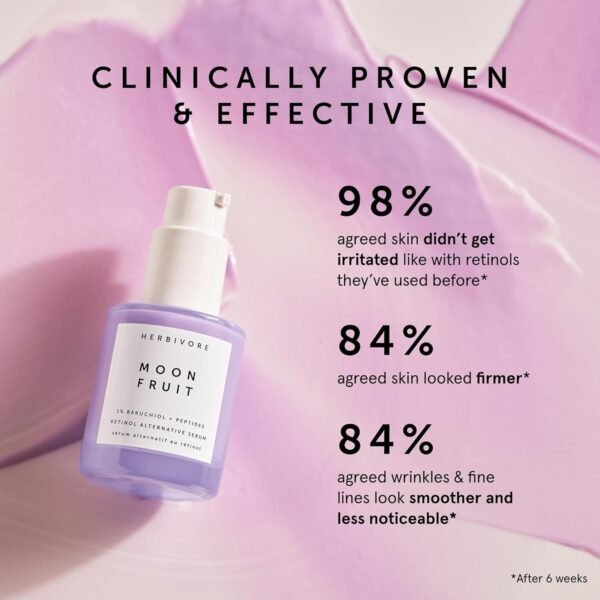 HERBIVORE Bakuchiol Retinol Alternative - Bakuchiol + Peptides, Smooths Skin, Reduces Fine Lines, Wrinkles & Puffiness, Plant-based, Vegan, Cruelty-free - Image 4
