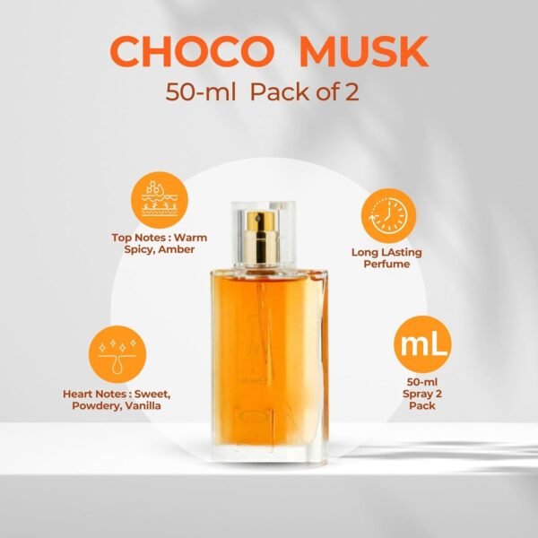 Choco Musk Eau De Arabian Parfum Spray for Women, Super Rich Amazing Fragrance 50 ml/1.7 Ounce - Image 5
