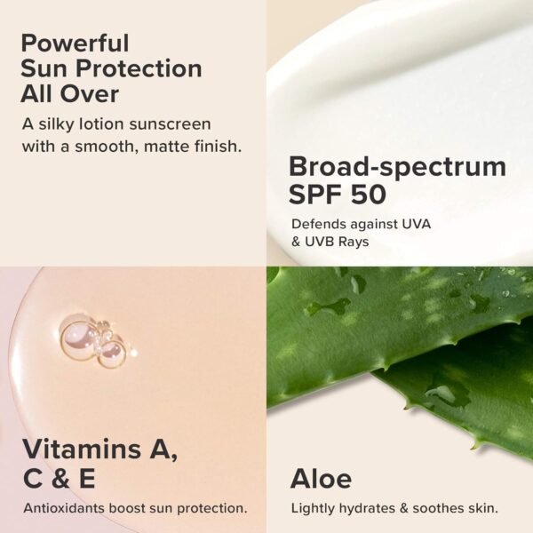 Paula's Choice Extra Care Non Greasy, Oil Free Face & Body Sunscreen SPF 50, UVA & UVB Protection, Water & Sweat Resistant, 5 Ounce - Image 4