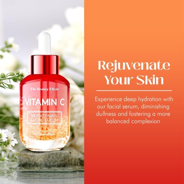 Beauty Elixir Vitamin C Serum For Face - Anti-Aging & Dark Spot Treatment - Clean, Cruelty-Free Korean Skin Care for All Skin Types - Dermatologist Tested - 1.69 oz - Image 3