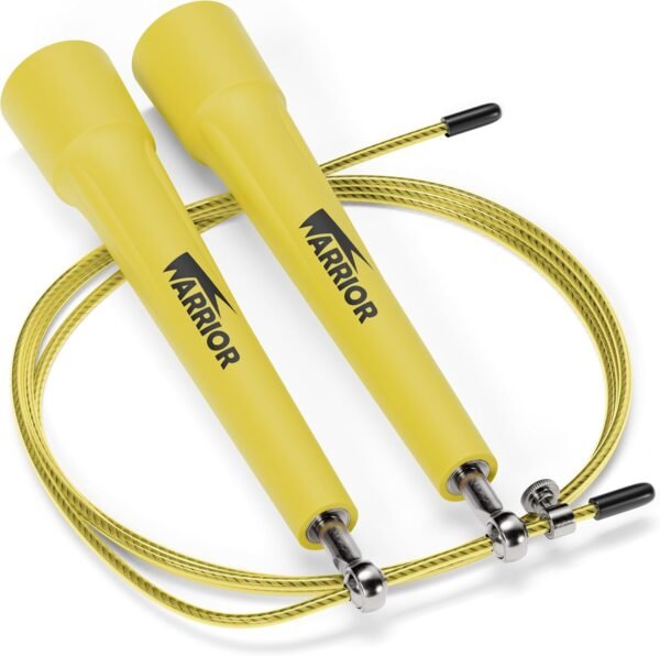 Warrior Fitness Adjustable Speed Jump Rope for Men, Women & Children - Ideal for Crossfit, Double Unders, Boxing, MMA, Skipping, WOD & Cardio Workouts - Image 9