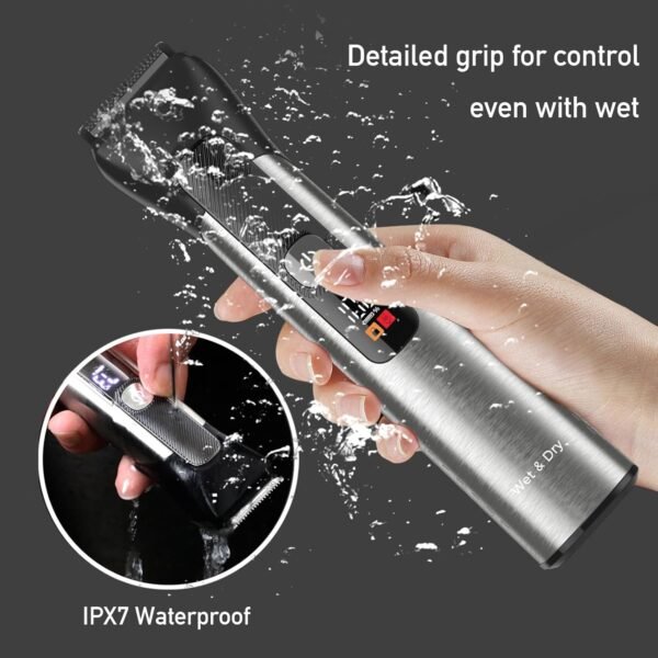 Beard Trimmer for Men, Waterproof Electric Razor, Face, Body, Ear, Nose, Hair and Mustache Trimmer and Hair Clipper, 15 Piece Rechargeable Mens Grooming Kit, Gifts for Him - Image 6